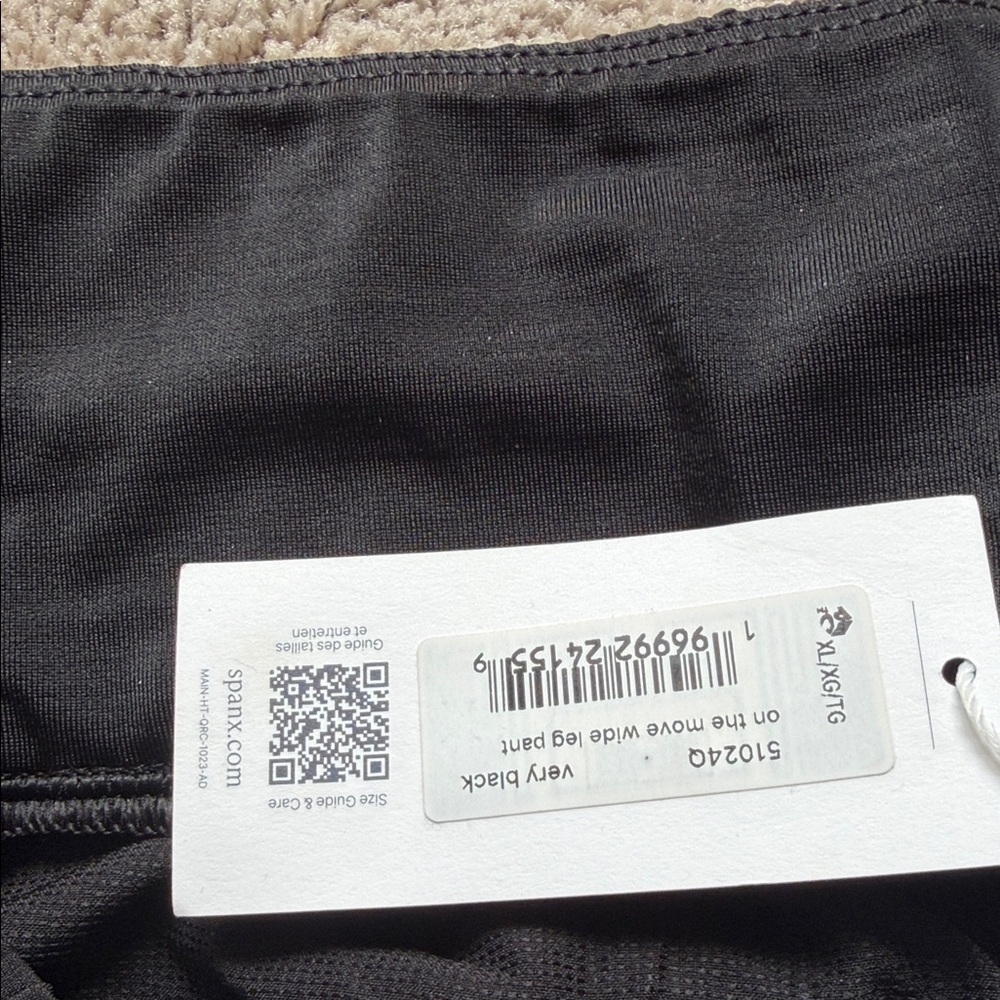 SPANX Very Black Wide Leg Leggings